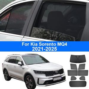 Kia Sorento MQ4 -2025 자동차 창 차양 UV 보호 커튼 커튼 Sun Shade Visor Net Mesh