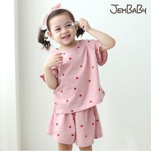 5부 여아 아기사과 프릴 상하세트 JB5CTBAP-20)