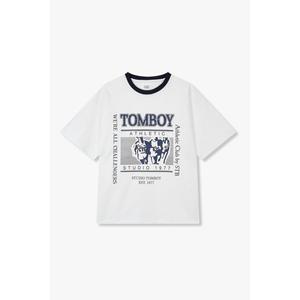 [STUDIO TOMBOY](강남점)립배색 그래픽티셔츠(91F5222998AR)