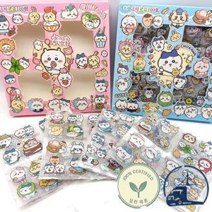 100PCS Chiikawa Labubu 스티치 애니메이션 장난감 투명 아플리케 컴퓨터 DIY 장식 액세서리 크리스마스 선