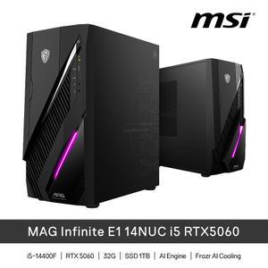 MSI MAG 인피니트 E1 14NUC i5 RTX5060 (32GB, M.2 1TB)