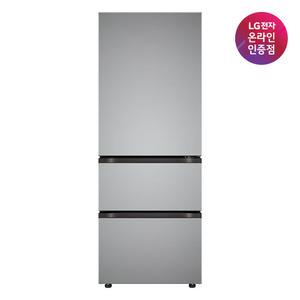 [혜택가 134만] LG 디오스 오브제컬렉션 327L 3도어 메탈 1등급 스탠드형 김치냉장고 Z330MPSF11
