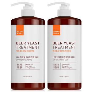 맥주효모 단백질 트리트먼트 1000ml 2개 헤어팩 극손상 탈모 컨디셔너 린스