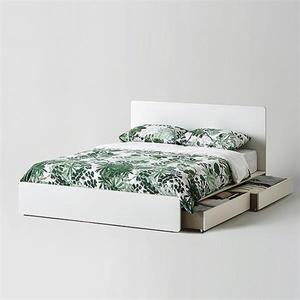 한샘 샘베딩 플레인 침대 Q,K 화이트 (하부서랍 포함, 매트별도)