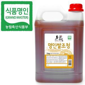 [두레촌]강봉석 명인 쌀조청 5kg/조청 물엿/국가지정 식품명인 제32호