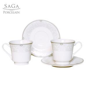 [사가포슬린]펄스타/펄그린/펄혼합 커피잔세트4pcs(2인) 선택1