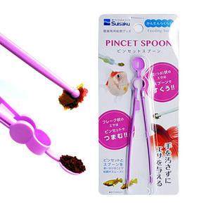 수이사쿠 다용도 먹이 핀셋스푼 관상어 거북 사료스푼 관상어/거북이 사료 핀셋+스푼