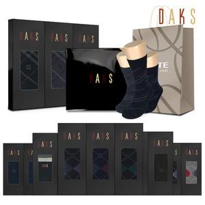 [롯데백화점]닥스 남성 중목 장목 양말 3족 선물세트 12종 택 1