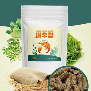 페이토 새우칩 50g 관상새우 영양사료 식물성 주식사료