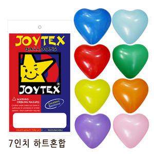 17cm(7inch)-일반하트혼합/하트풍선/100개입