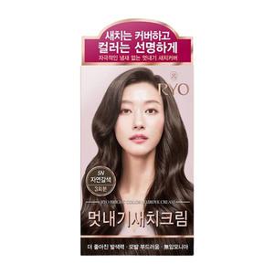 려 우아채 멋내기 새치크림 5N 자연갈색 8개 1박스/ 염색약 크림 셀프 흰머리 뿌리염색 염모제