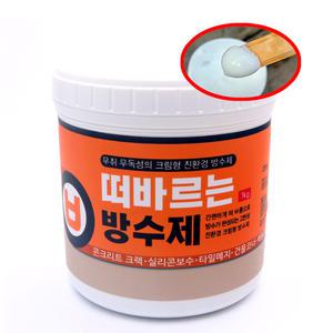 올바른 크림형 균열 방수제 1kg 친환경 떠바르는 보수 실리콘 옥상 바닥 크랙 콘크리트 틈새 욕실 화장실