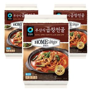 청정원 호밍스 부산식 곱창전골, 760g, 3개