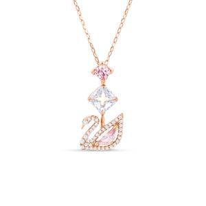 스와로브스키 5473024 Dazzling Swan Y 네크리스 핑크