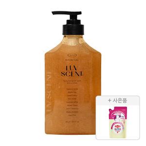 럽센트 스크럽워시 벌스데이케이크 라즈베리바닐라향, 500ml, 1개 + 증정(랩신 컬러체인지 핸드워시 베리향, 리필, 200ml, 1개)