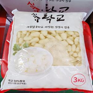 신슈락교 3kg(봉) X4ea(1박스) / 3S락교 파우치 초밥 일식 장어 회 스끼다시 절임 코우
