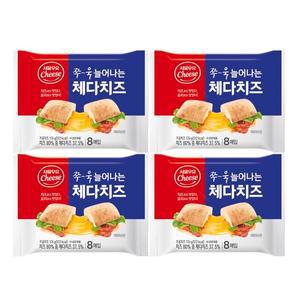 (냉장) 서울우유 쭈욱 늘어나는 체다치즈 176g 4개