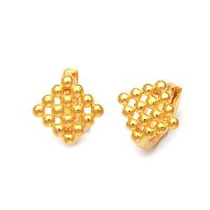 24K 순금 촘촘볼 다이아쉐입 귀걸이 3.75g (1돈)