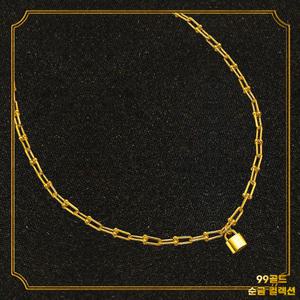 153골드 [최신]24K 순금목걸이 KSS108 (Ball-Lock) 클립목걸이 10돈, 37.5g - 기타중량 판매자검색