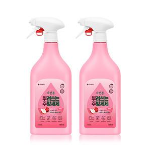 자연퐁 뿌려쓰는 주방세제 애플향 750ml, 2개