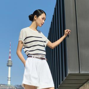 [런칭가 89000원] J by 린넨블렌디드 스트라이프 풀오버 3종