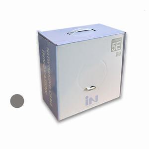 그레이 랜선 UTP CAT5E 100M 랜케이블 박스 단선 롤 네트워크 공사 허브랙 서버랙 패치판넬 인터넷선
