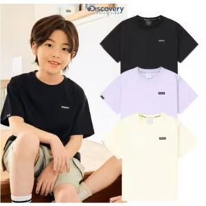 [디스커버리키즈](마산점)DKRS73043 키즈 에센셜 스몰로고 냉감 반팔티셔츠