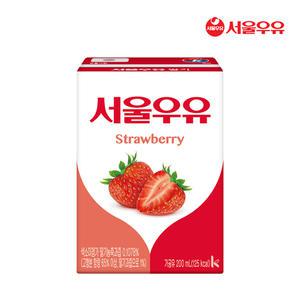 서울우유 멸균 딸기 우유 200ml 72팩