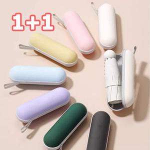 미니양산 우산 1+1 우양산 캡슐 파우치 휴대용 초경량 양우산