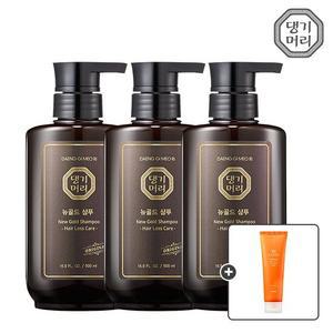 [댕기머리] 오리지널 뉴골드 샴푸 500ml(민감성) 3개+4HA 아크네 클렌징폼 1개 증정