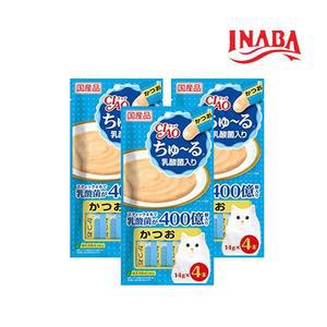 이나바 챠오츄르 sc-232 유산균 가다랑어 56g 3팩