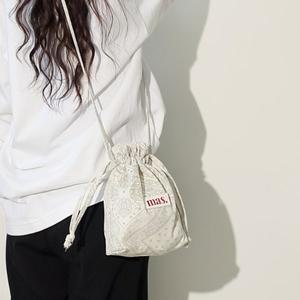 [마스마룰즈]String cross bag _ 스트링백 반다나 베이지