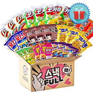 미니스낵 FULL 3호 봉지과자 간식꾸러미 사무실 탕비실 학교 단체 과자선물세트 박스