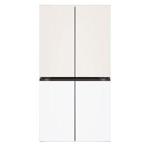 LG전자 T875MEH141 오브제컬렉션 860L 1등급 4도어 냉장고(베이지+크림화이트) 운송료상이 국민전자