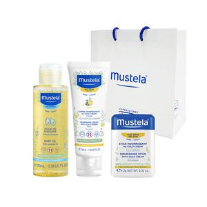 무스텔라 고보습 세트 (오일 100ml+너리싱 크림 40ml+스틱 9.2g)
