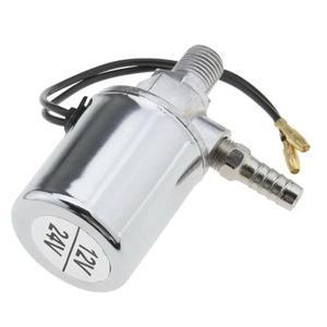 크롬 도금 에어혼 전기 솔레노이드 밸브, 트럭, 밴 에어혼, 1/4 인치, 12V, 24V