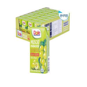 [DOLE] 돌 100% 과즙 파라다이스 주스 머스캣 120ml x 32팩