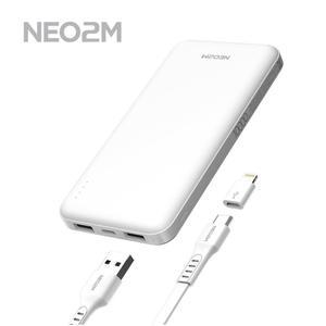 NEO2M 슬림 듀얼 C타입 대용량 보조배터리 10000mAh/보조/배터리/충전/밧데리/핸드폰/휴대폰/USB/충전기
