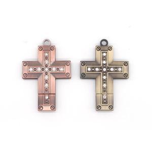 금속 십자가 펜 드라이브 예수 USB 플래시 128GB 메모리 키 스틱, 64GB 디스크 선물, 무료 배송