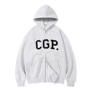 [코드그라피] [TAG가 79,000원] CGP 아치 로고 후드 집업_라이트그레이