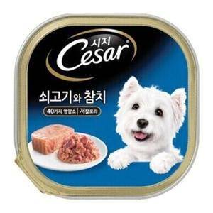 강아지 습식 캔간식 쇠고기 참치 100g 1P 영양 토핑 (WFGUIGW)