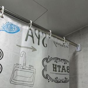 압착봉 못없이 행거 압축봉 커튼봉 압축 80-140cm (3fYNp)