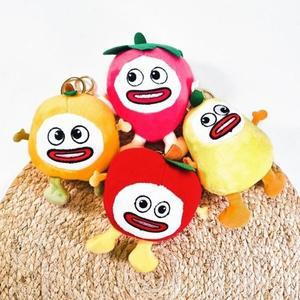 [기타]킹받는 왕눈이 과일 4형제 인형 가방고리 4종 열쇠고 (WFGZVW4)