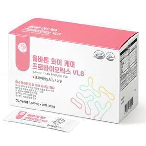 올바른건강식품 와이 케어 프로바이오틱스 질 유래 유산균 VL8 90회분 1개