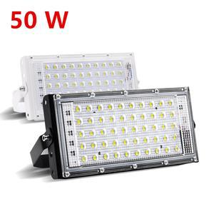 옥외 방수 AC 220V 50W RGB Led 투광 조명등 IP65 가로등 스포트라이트 빨간색 파란색 그린 조경