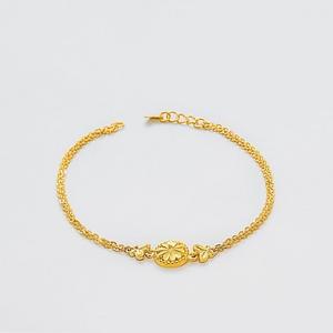 [베티블루] 995 999 24K 순금 써클 클로버 하트 여성 여자 3.75g 금 팔찌
