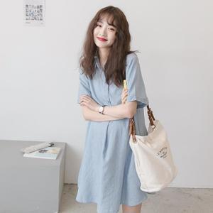 [MEI8P3Q1_52G4]임산부 셔츠 원피스 빅사이즈 루즈핏 여름