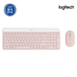 로지텍 코리아 MK470 슬림 무선 키보드 마우스 세트 로즈