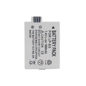 캐논 카메라 EOS 450D 1000D KISS X2 X3에 적합한 7.4V LP-E5 1600mAh 배터리