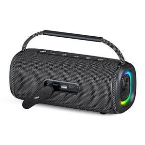 Rockmia 신선한 새로운 30W RGB 무선 블루투스 5.3 스피커 빛 EBS-617 방수 휴대용 스테레오 음악 Boombox
